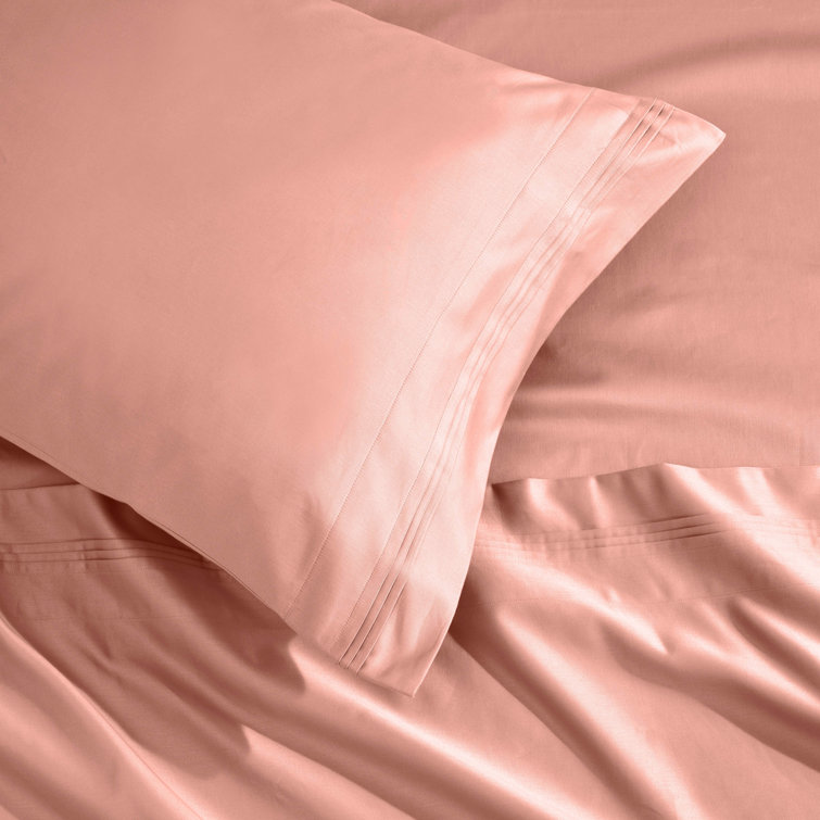 Dusted Rose Egyptian Cotton 1500-Thread Count Pillowcase Set