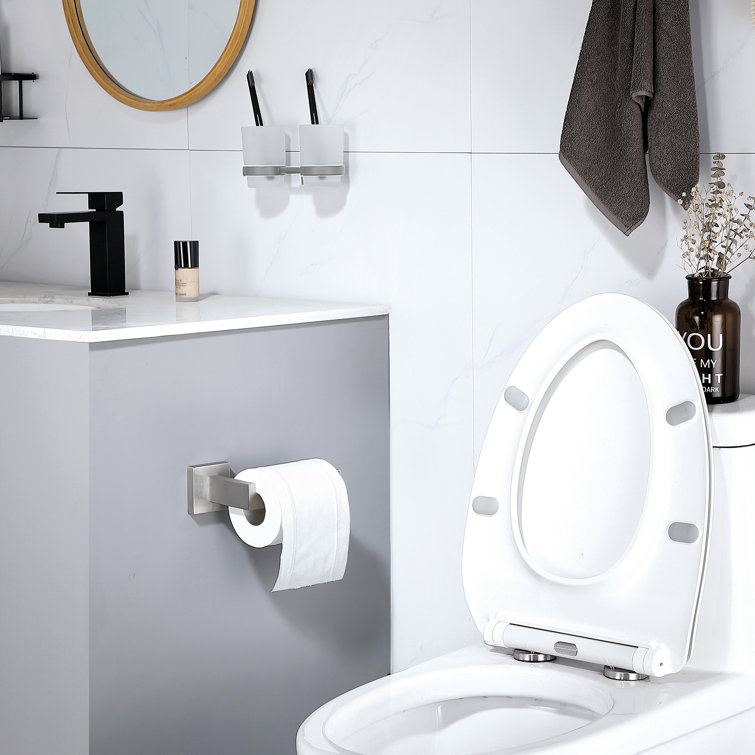 Matte Black Stainless Steel Wall Mounted Toilet Paper Holder