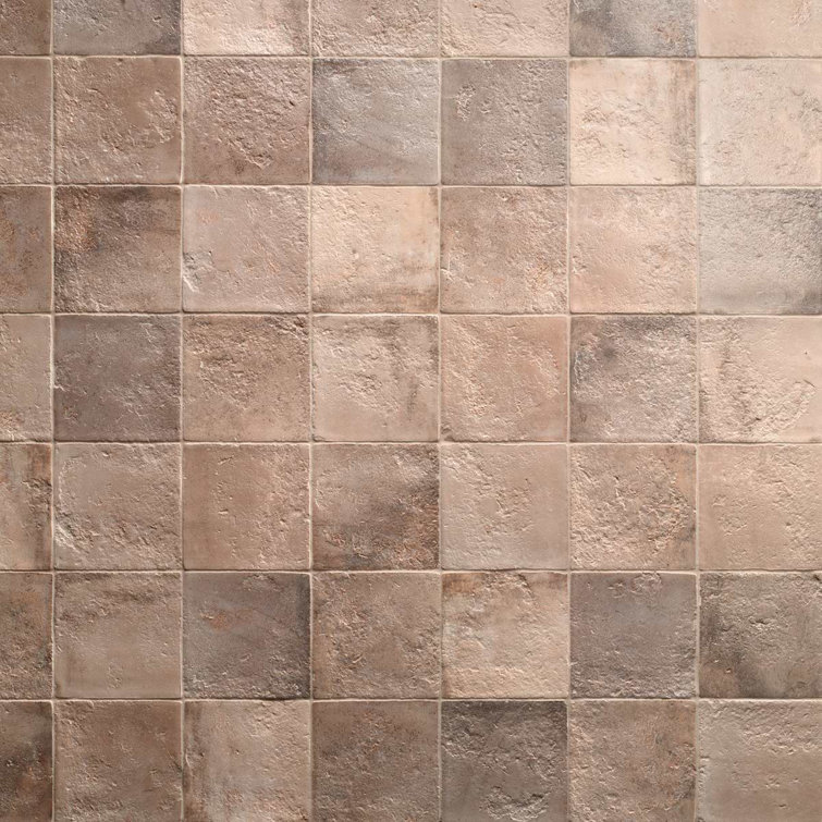 Taupe Textured Ceramic Wall Tile for Bathroom and Kitchen