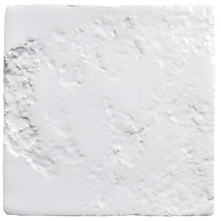 Glossy White Textured Ceramic 5x5 Wall Tile