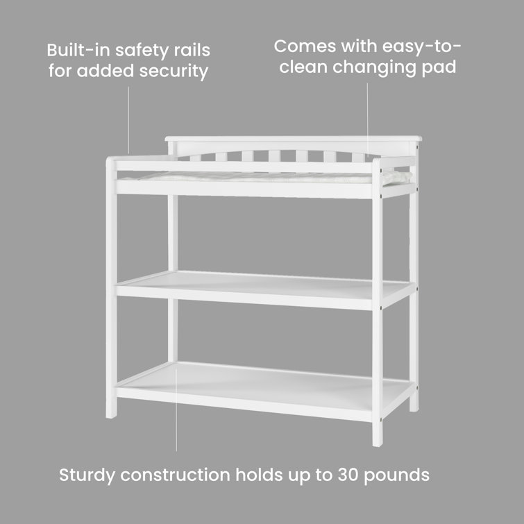 Camden Child Craft Arch Top Changing Table with Pad