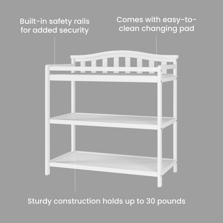 Camden Child Craft Arch Top Changing Table with Pad