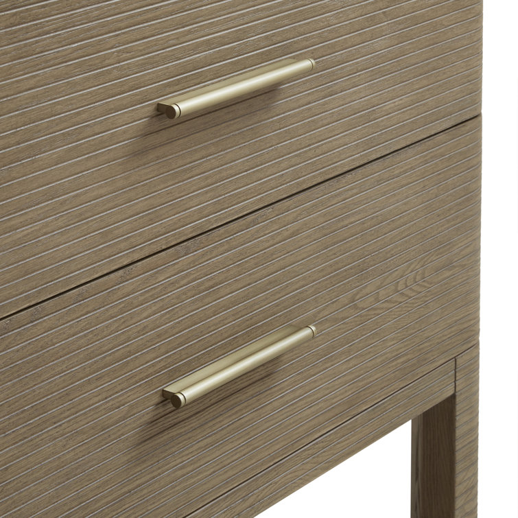 Lucian 48" Pebble Oak Single Vanity with Brass Hardware