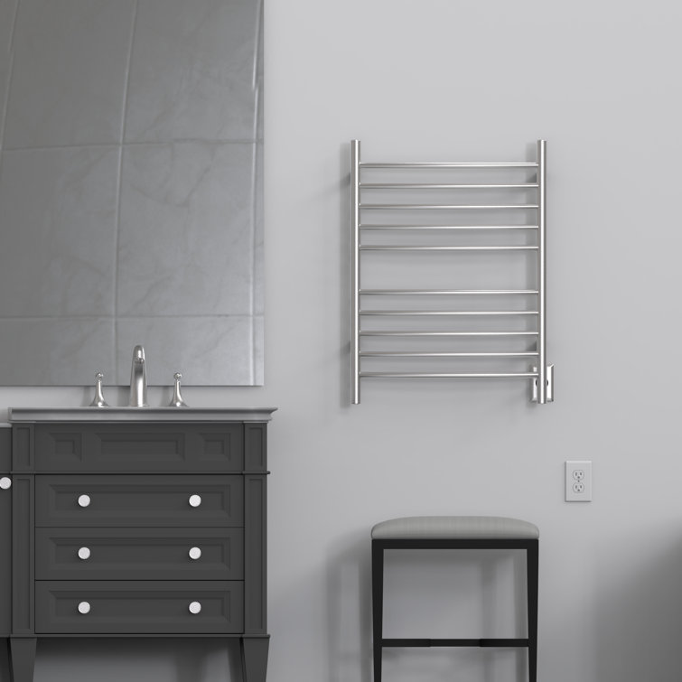 Polished Nickel Wall Mounted Stainless Steel Towel Warmer