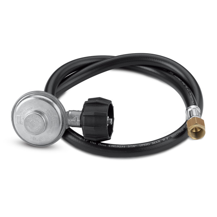 30-Inch Black Hose and Regulator Kit for Gas Grills