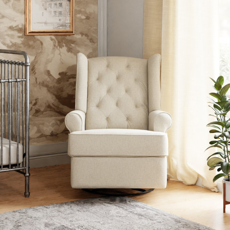 Harbour 32" Cream Eco-Weave Power Swivel Recliner Chair