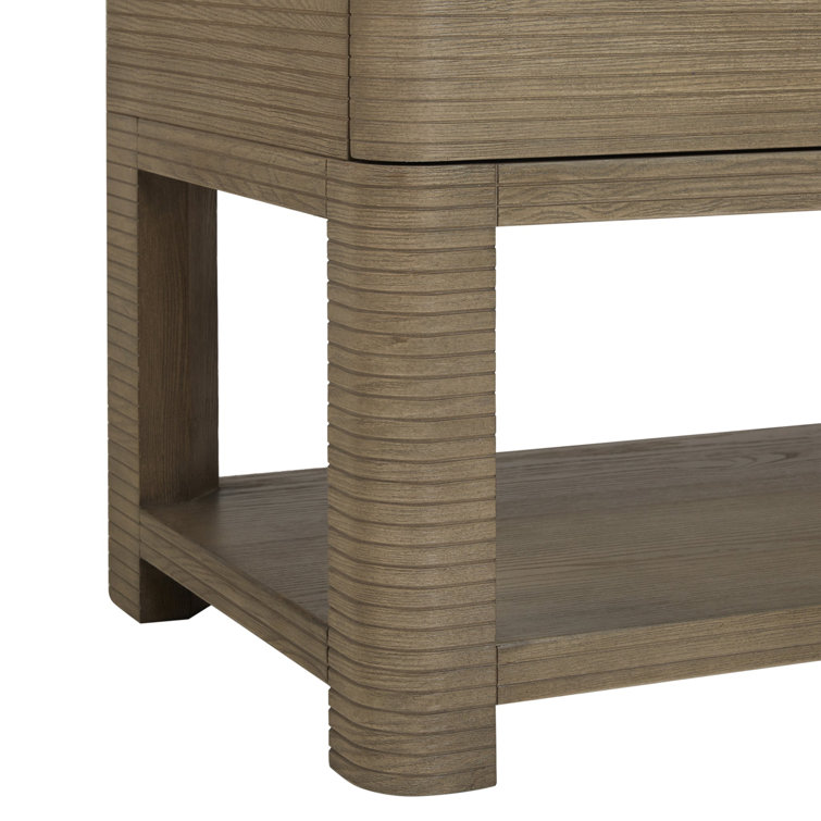 Lucian 48" Pebble Oak Single Vanity with Victorian Silver Quartz Top