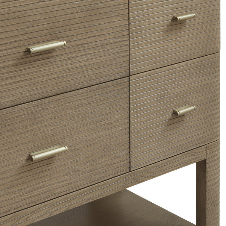 Lucian 48" Pebble Oak Single Vanity with Victorian Silver Quartz Top
