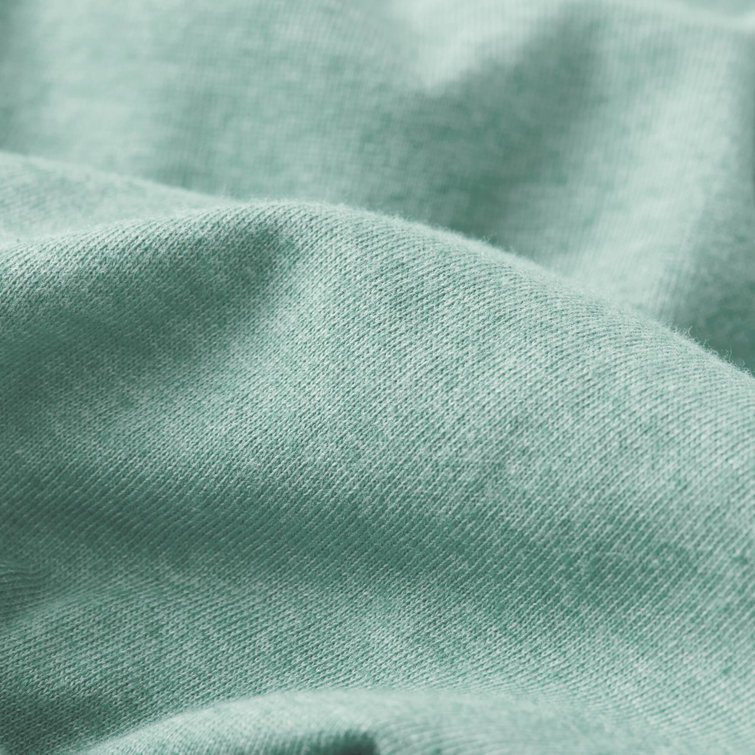 Aqua Twin Polyester Jersey Knit Sheet Set