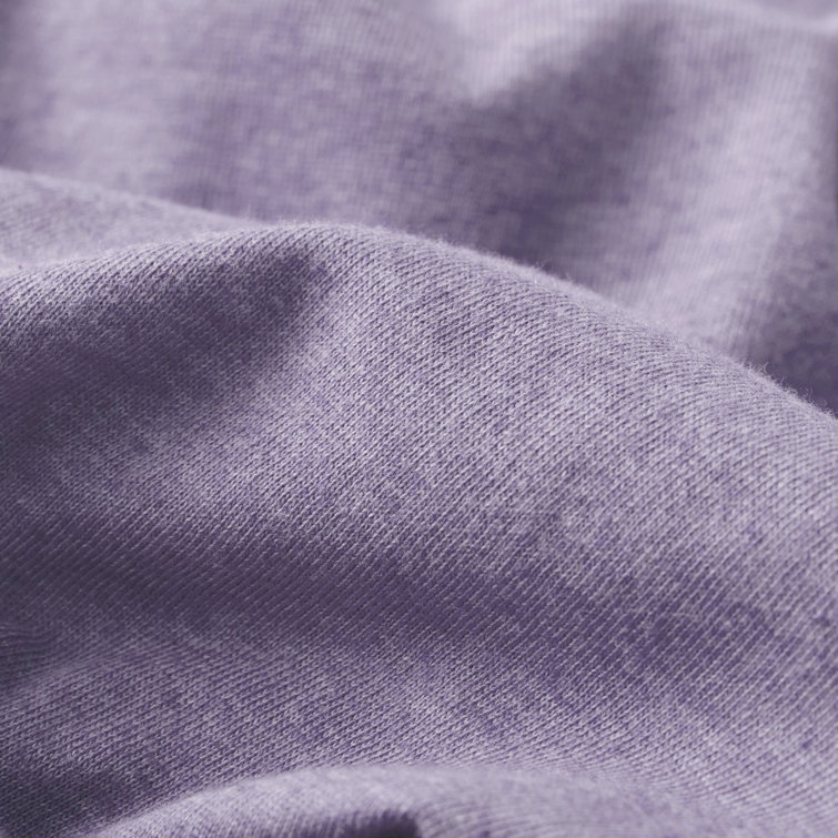Twin XL Purple Jersey Knit Polyester Sheet Set