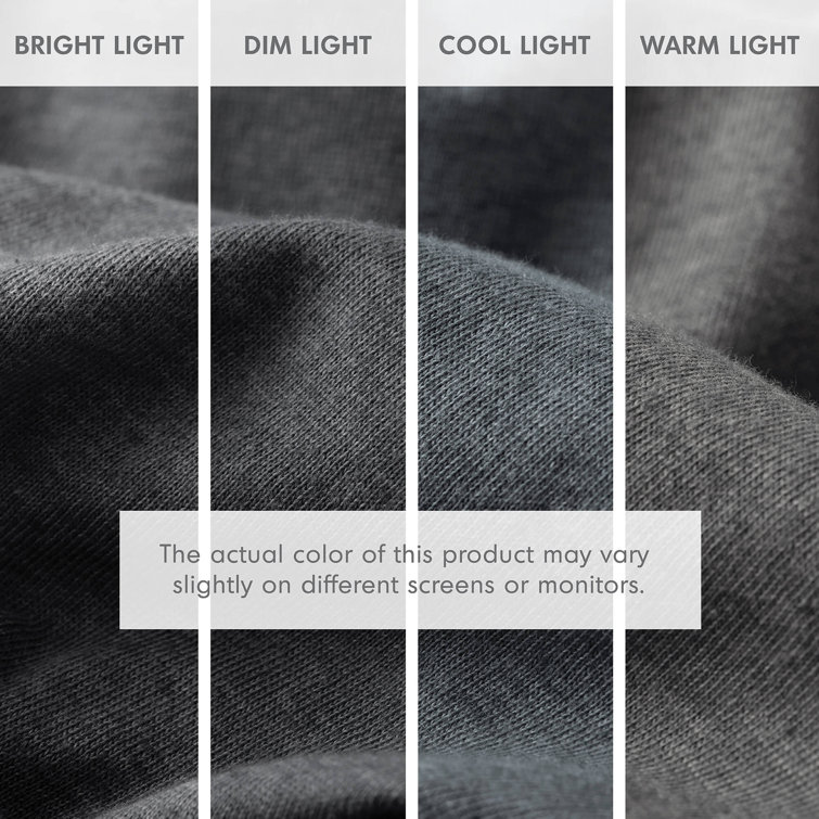 Dark Grey Full Cotton Blend Jersey Knit Sheet Set