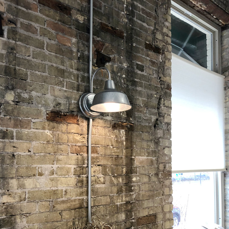 Mason Galvanized Steel 10-Inch Outdoor Wall Sconce