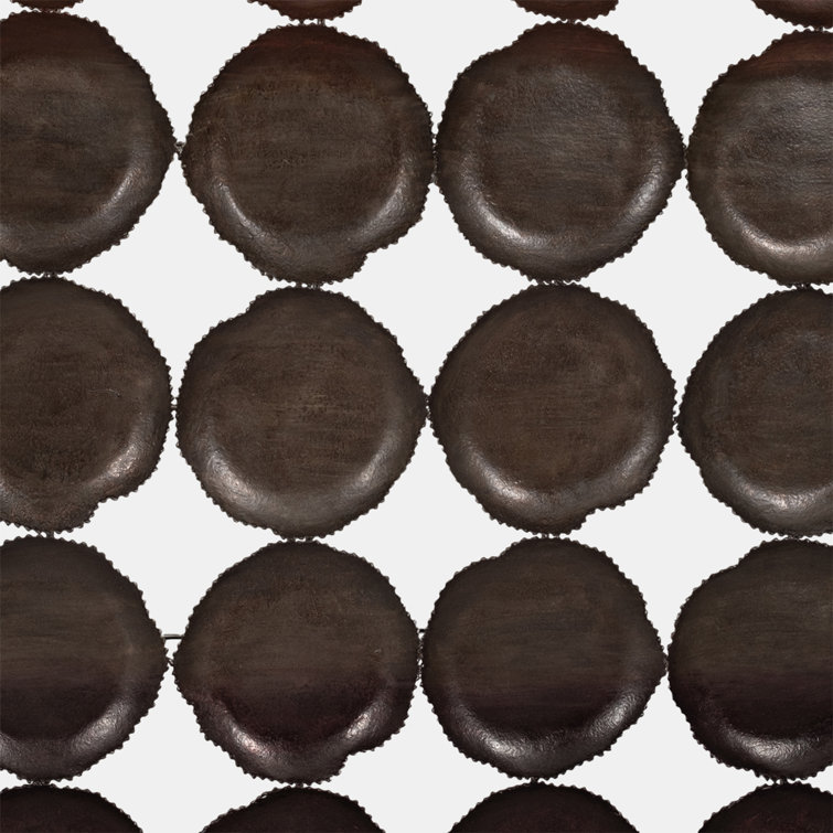 70" x 56" Metallic Ombre Iron Wall Art in Bronze and Black