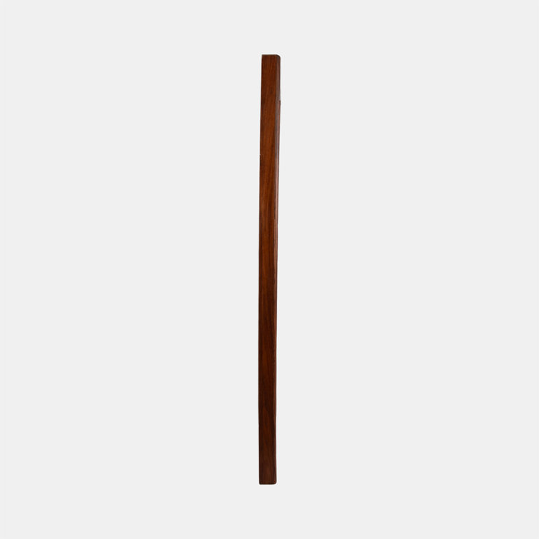 Classic Brown Manufactured Wood Rectangular Wall Mirror