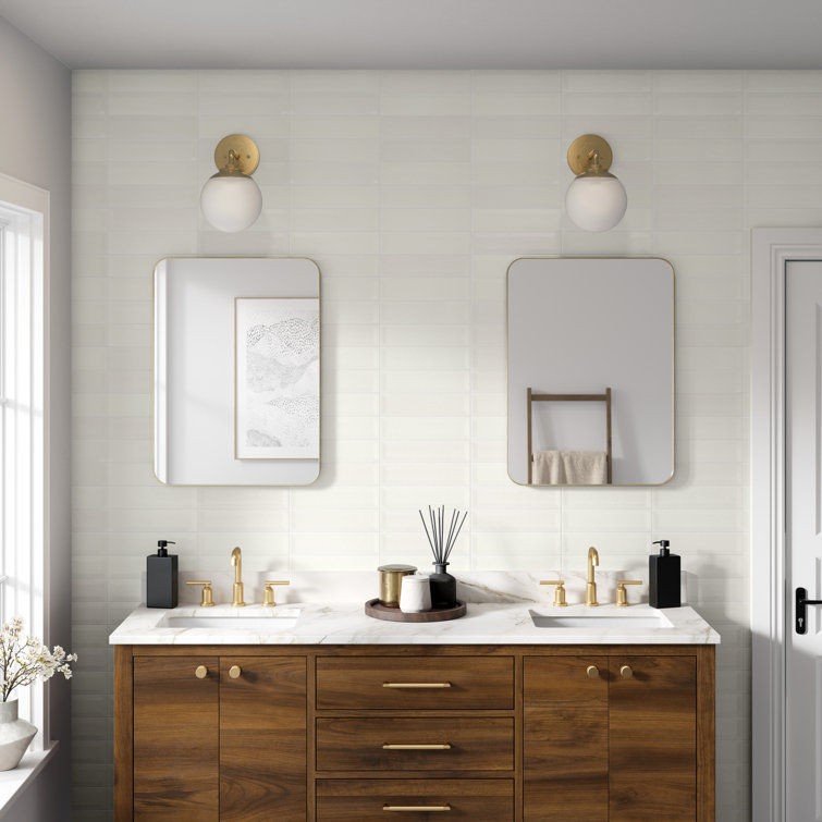 Raku White 3x12 Matte Ceramic Wall Tile