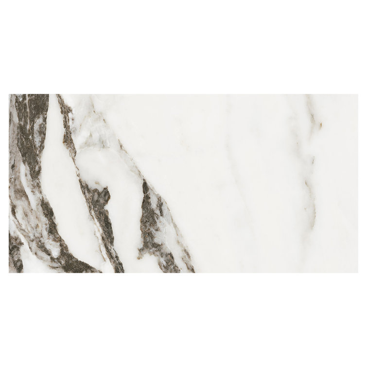 Large Gray and White Porcelain Rectified Tile for Indoor/Outdoor Use