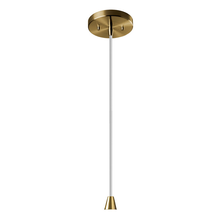 Canyon Clay Ceramic Pendant with Antique Brass Finish