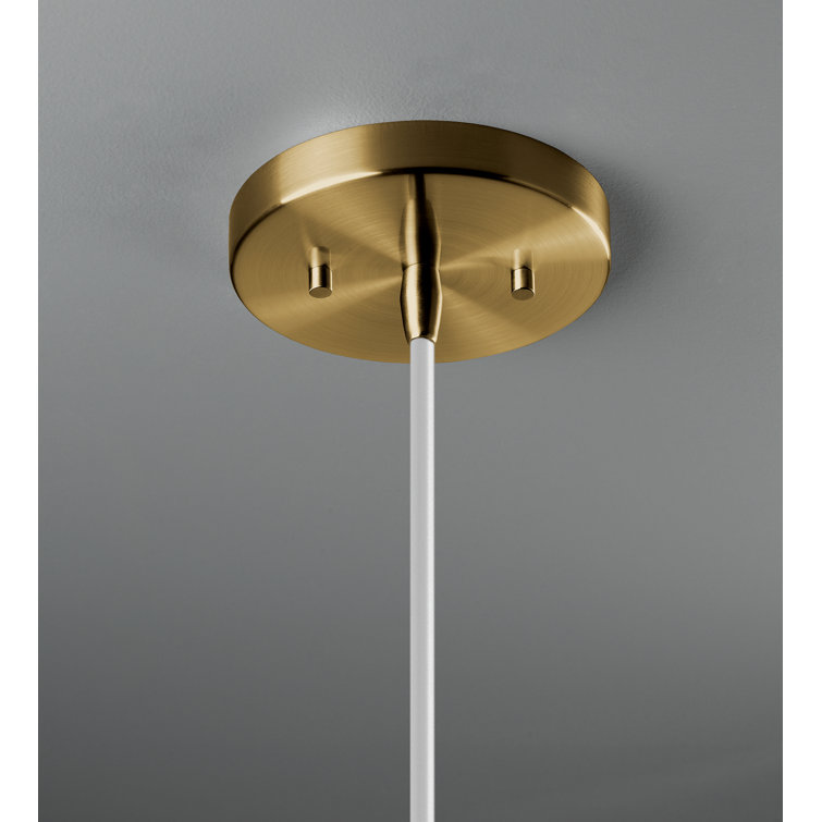 Canyon Clay Ceramic Pendant with Antique Brass Finish