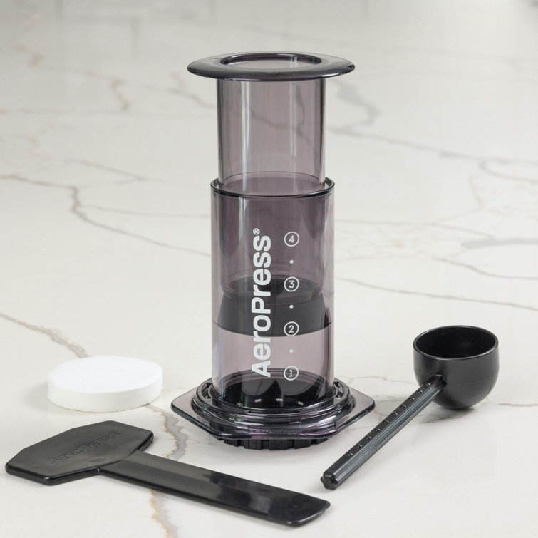 AeroPress Clear Black Single-Serve Coffee Maker
