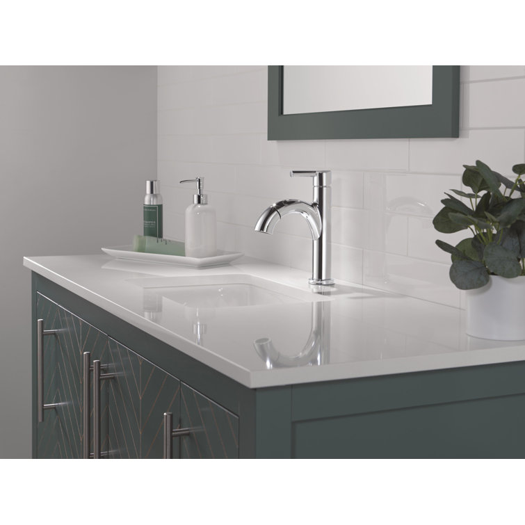 Nicoli Polished Chrome Single Handle Pull-Down Bathroom Faucet