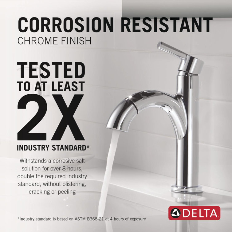 Nicoli Polished Chrome Single Handle Pull-Down Bathroom Faucet