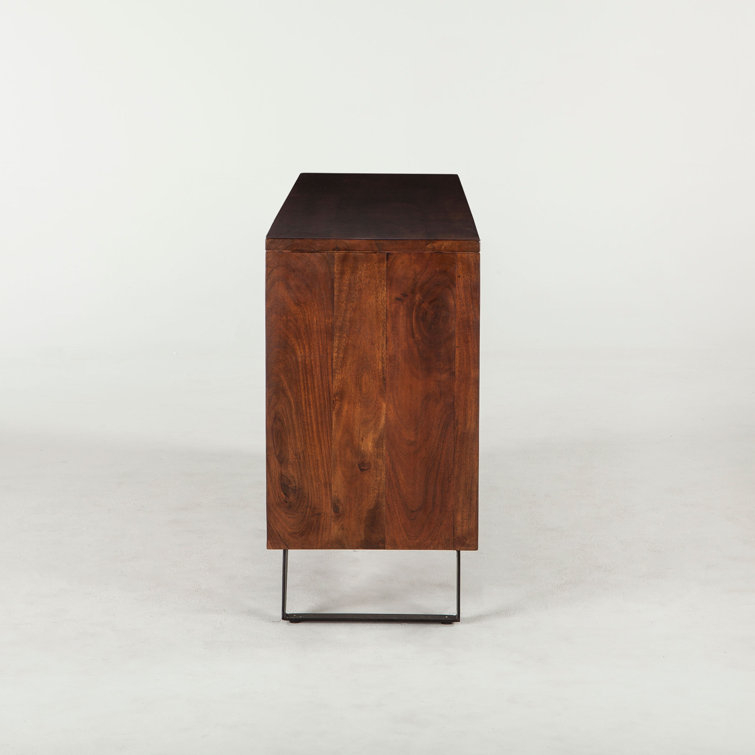 Nottingham Loft 68'' Buffet with Live Edge and Iron Base