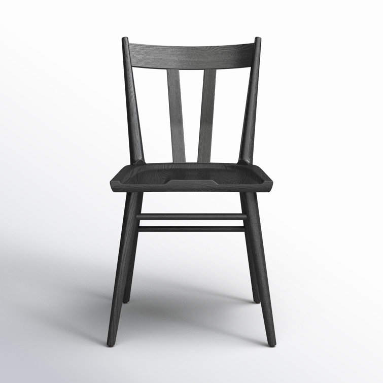 Belfast Traditional Black Oak Windsor Side Chair