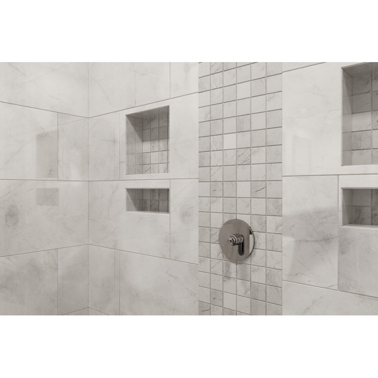Pierre 12x24 Light Grey Polished Porcelain Wall and Floor Tile