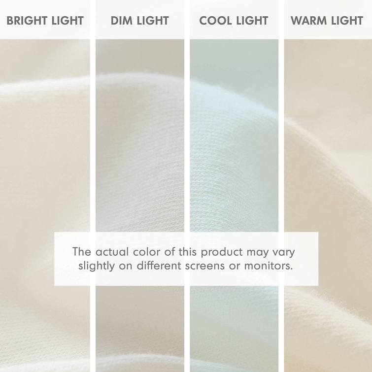 Cream Twin Cotton Blend Jersey Knit Sheet Set