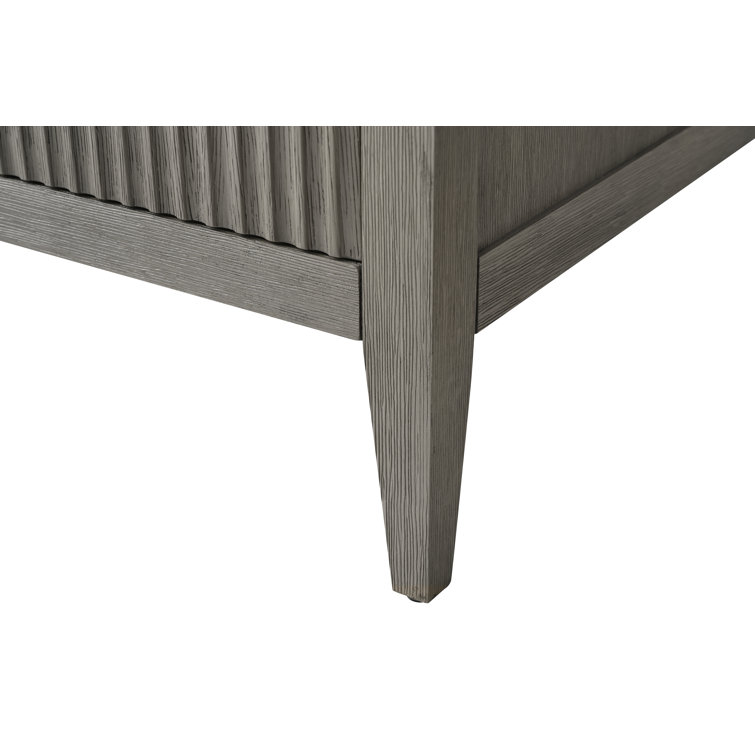 30" Dark Gray Freestanding Bathroom Vanity with Ceramic Sink