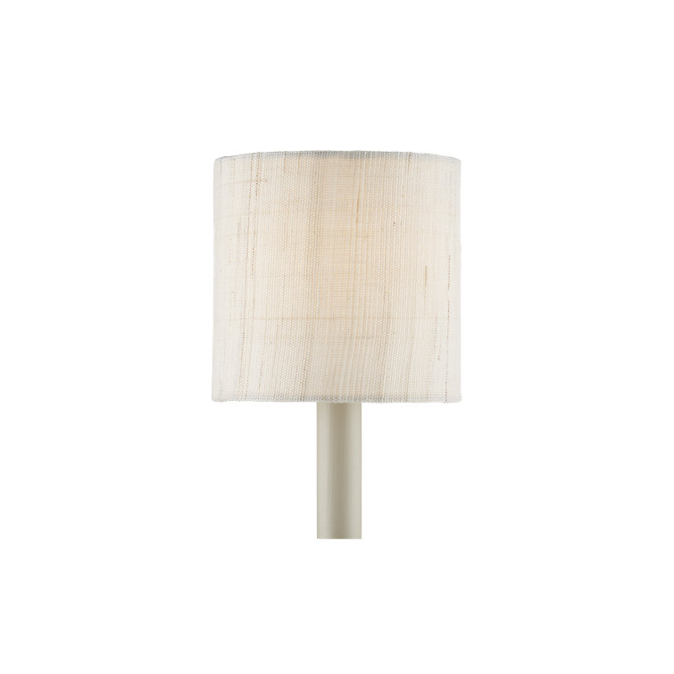 Ivory Linen Drum Chandelier Shade