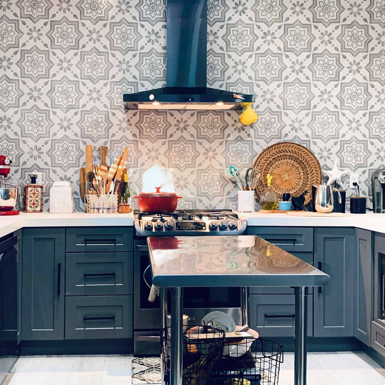 Cabello 9" x 9" Gray Matte Porcelain Tile
