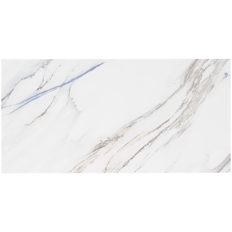 Calacatta Indigo 12" x 24" Polished Porcelain Floor and Wall Tile