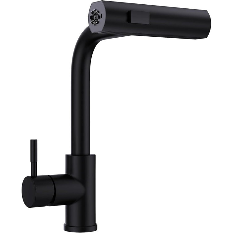 Matte Black Stainless Steel Pull Down Kitchen Faucet