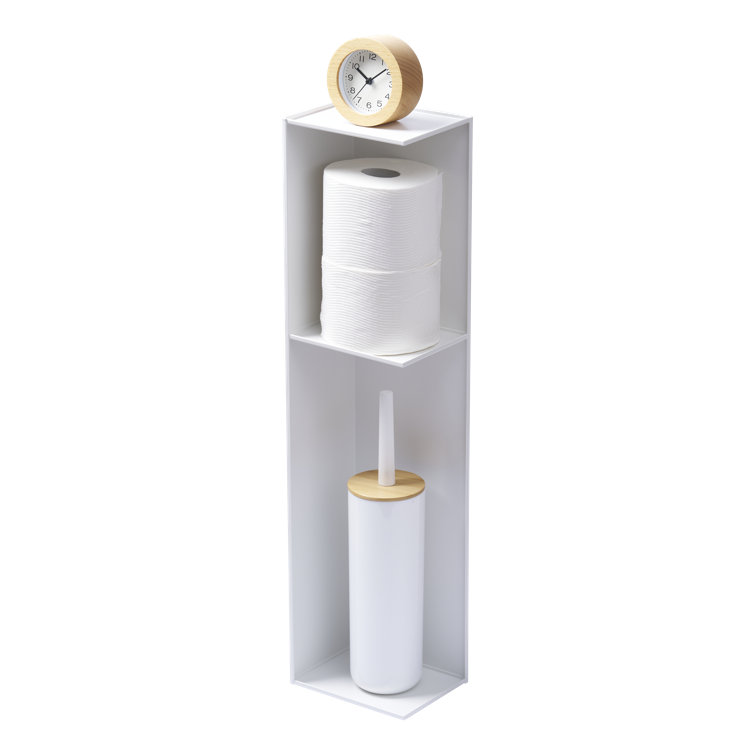 Sleek White Over-the-Toilet 3-Tier Storage Organizer
