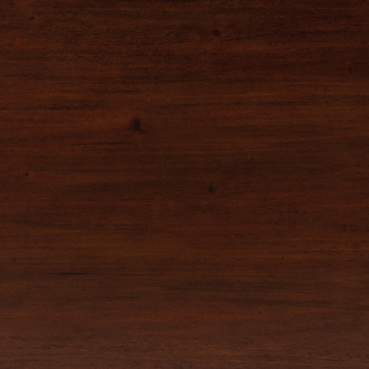 Dark Cherry Mahogany 4-Drawer Accent Chest with Bronze Hardware