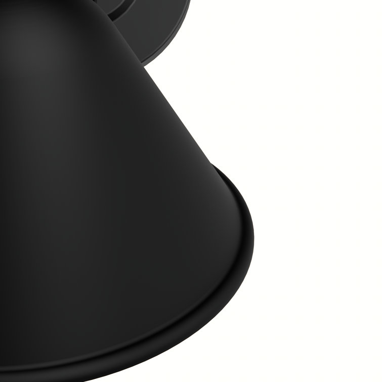 Cassius Matte Black Outdoor Metal Wall Sconce