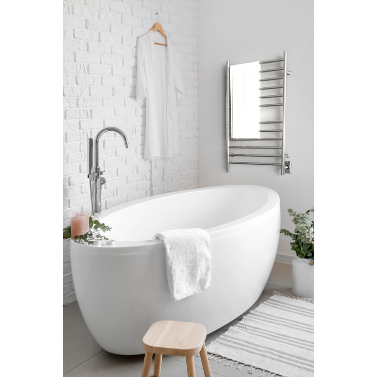 Radiant Polished Nickel Large Wall Mount Electric Towel Warmer