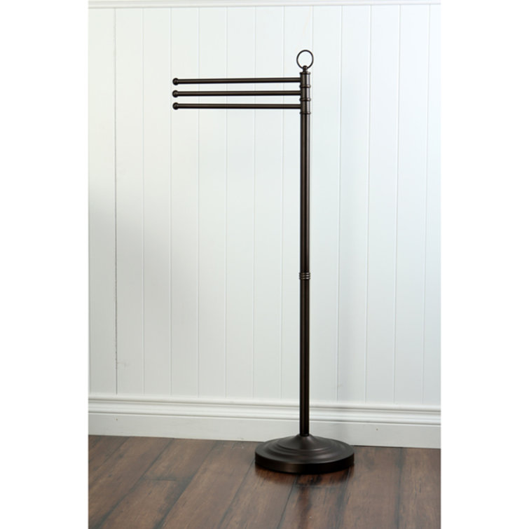 Oil Rubbed Bronze Freestanding Triple Towel Rack