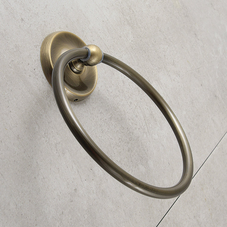 Antique Brass Wall Mounted Classic Towel Ring