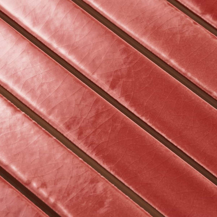 Wild Coralito Pink Glossy Ceramic Mosaic Wall Tile