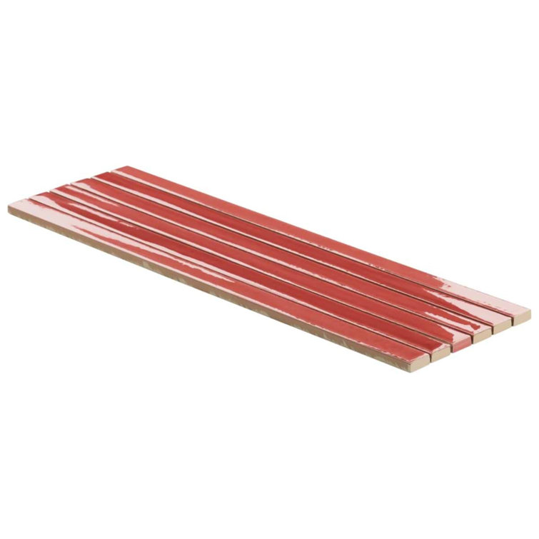 Wild Coralito Pink Glossy Ceramic Mosaic Wall Tile