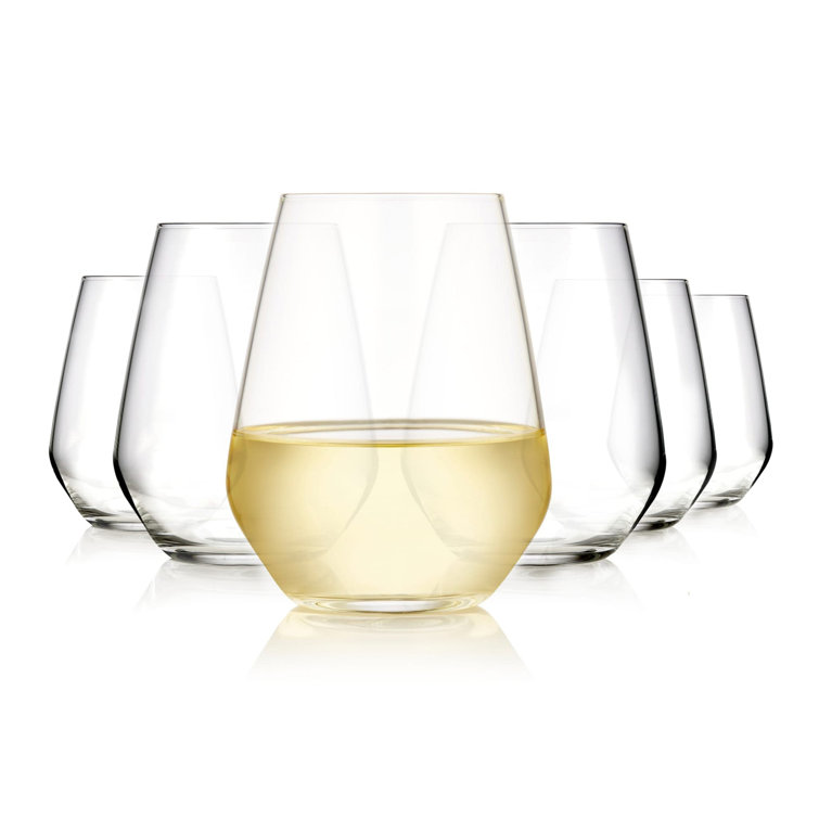 Libbey Signature ClearFire Stemless Wine Glasses Set of 6