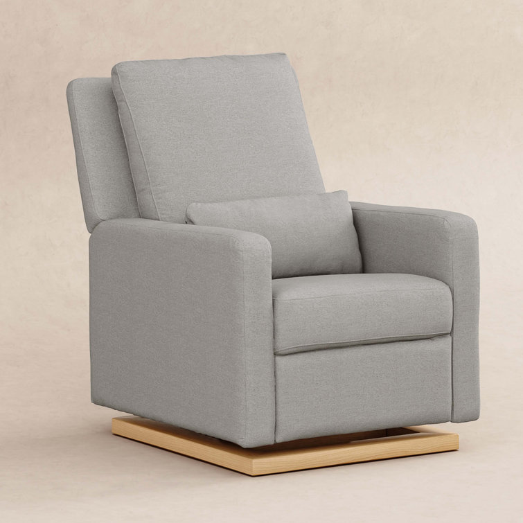 Sigi 34" Performance Grey Eco-Weave Electronic Recliner with USB