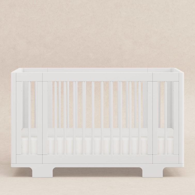 Yuzu White Pine 8-in-1 Convertible Crib with Conversion Kits