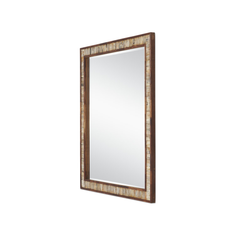 Hyson Natural Horn and Sheesham Wood Square Wall Mirror