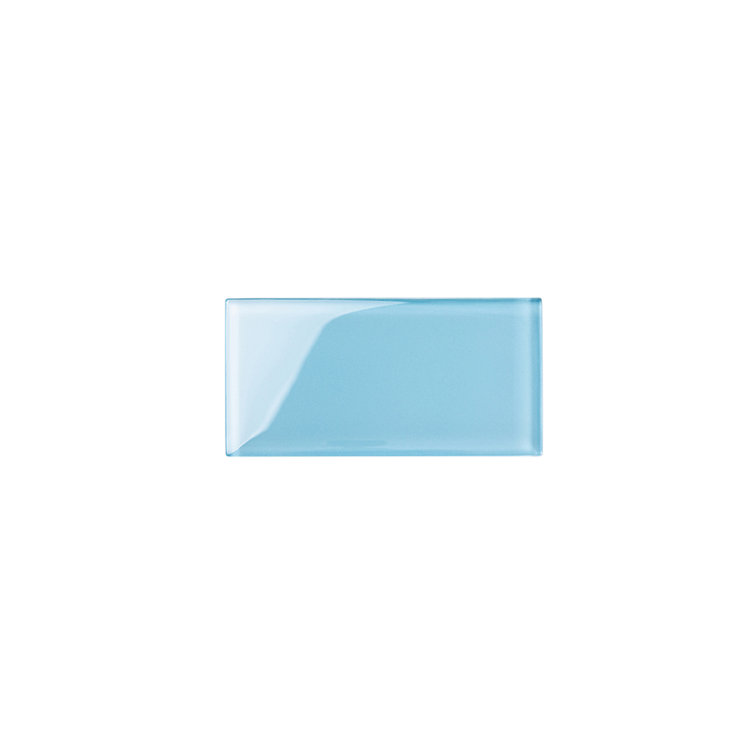 Light Blue 3x6 Glossy Glass Subway Tile for Bathroom and Kitchen