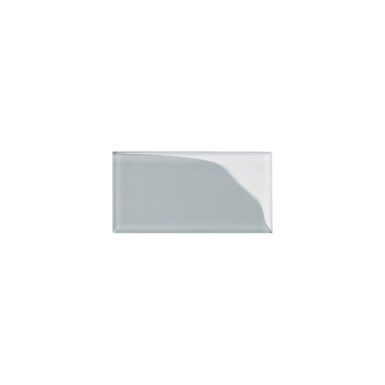 Gray 4x12 Glass Subway Wall Tile