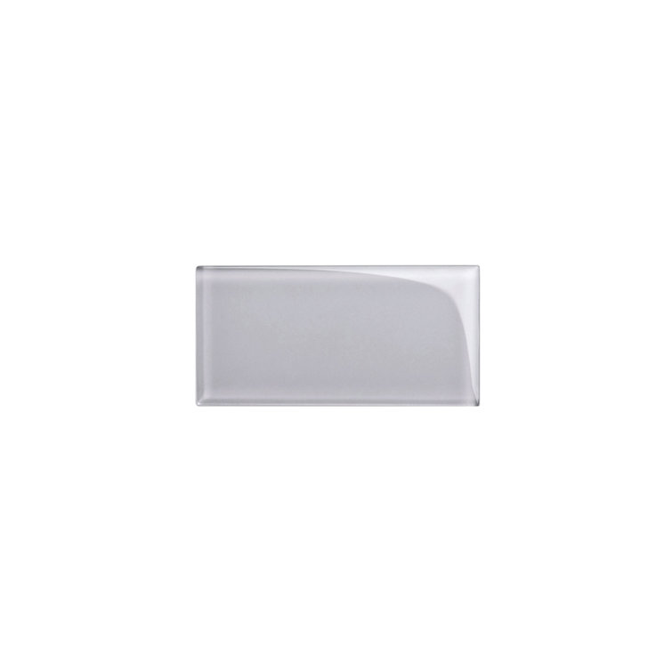 Lavender Gray 3" x 6" Glass Subway Wall Tile