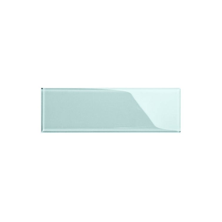 Baby Blue 4" x 12" Glossy Glass Subway Wall Tile